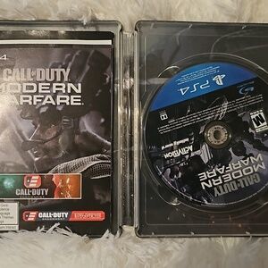 #MWF #COD STEEL ARTWORK CASE. SONY PLAYSTATION 4 CLEAN DISK.